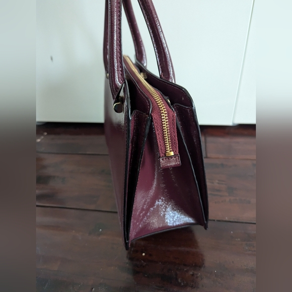 Kate Spade Mahogany/Burgundy Bixby Place Lise Satchel - Picture 7 of 17
